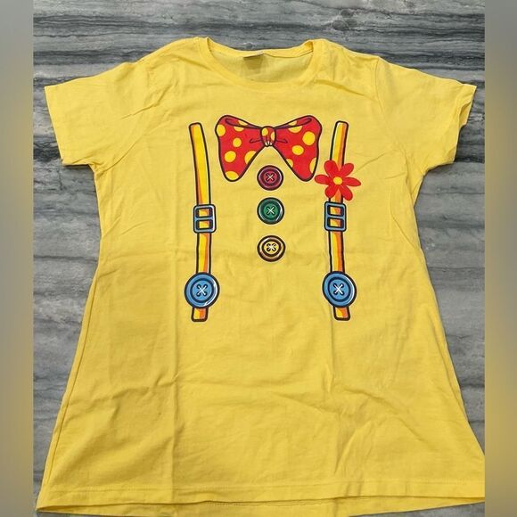 Halloween Bundle Clown Circus T-shirt's, Pom Pom headband and Derby Hat - Picture 2 of 9